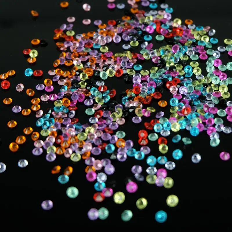 1000 шт 4,5 мм акриловые кристаллы бордовые украшения для свадебной вечеринки алмазные конфетти Разбрасыватели конфетти для стола Украшение boda