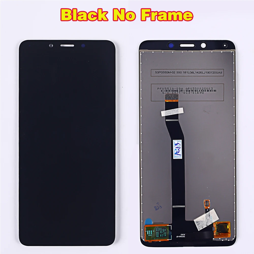 Vancca LCD Display For Xiaomi Redmi 6A / Redmi 6 touch screen Digitizer Assembly Frame with Free Tempered Glass and Tools