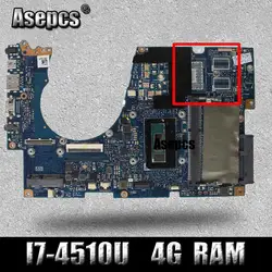 Asepcs UX303LA материнская плата для ноутбука ASUS UX303LA UX303LB UX303LN UX303L UX303 Тесты оригинальная плата 4G Оперативная память I7-4510U