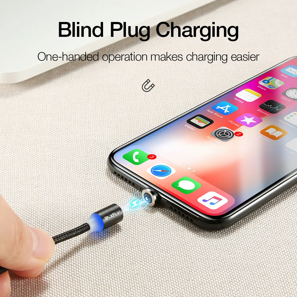 Магнитный кабель RAXFLY разъем Micro USB Type C для iPhone 11 Pro Max Xiaomi Redmi быстрая зарядка
