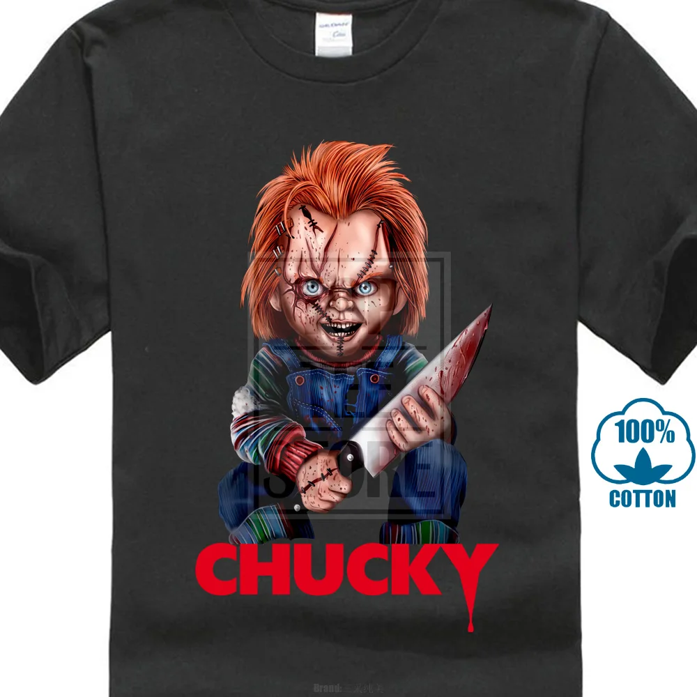 

Chucky Don Mancini Movie Poster Mens Tshirt Fitness Clothing Tee Shirt Cool Logo T-Shirt 100% Cotton