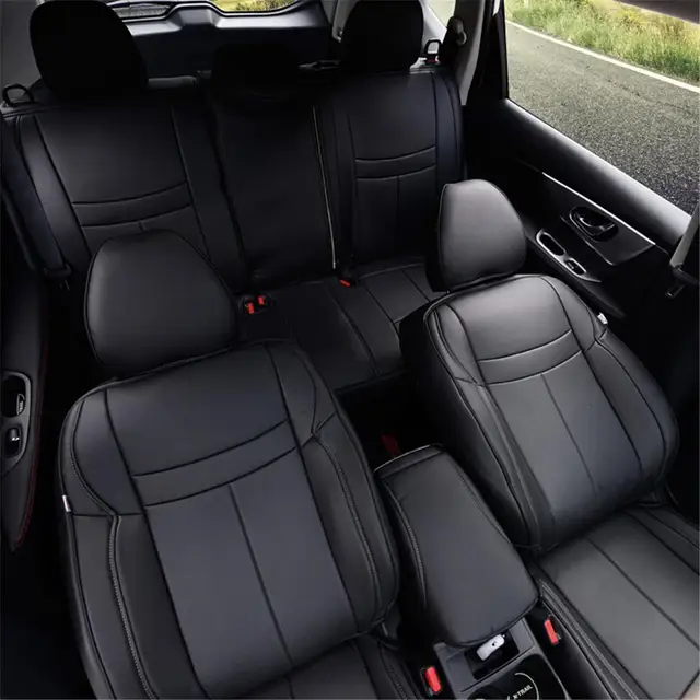 Front Rear Seat Cover For Nissan Rogue X trail T32 2014 2015 2016 Pu Leather Safety Airbag Car