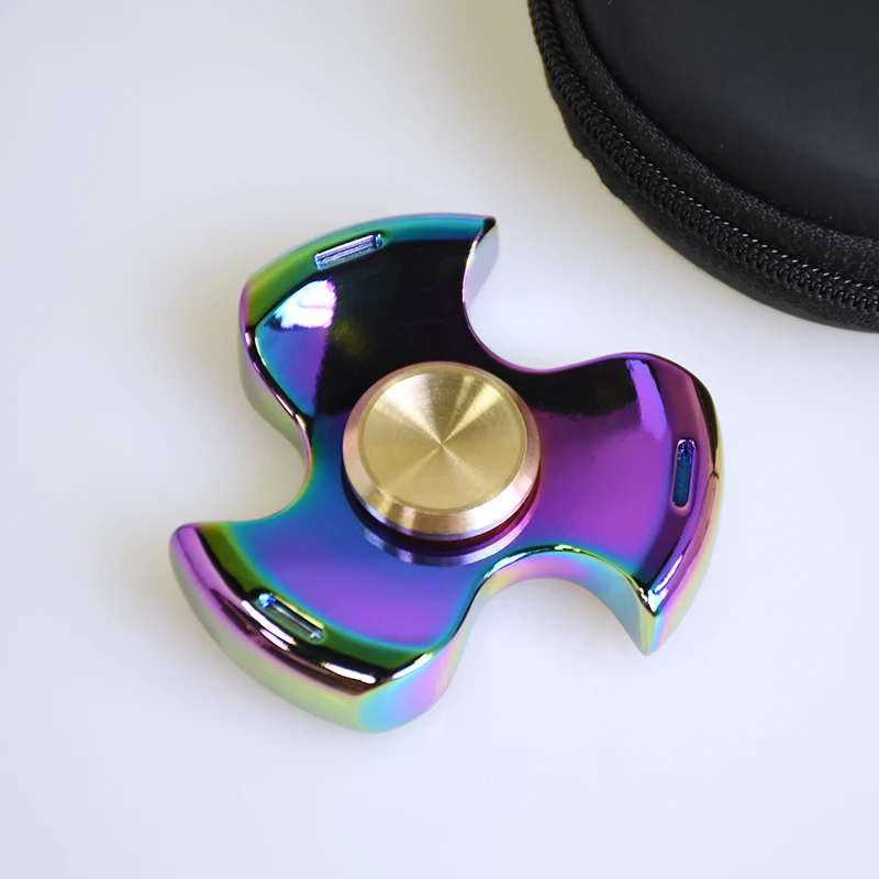 Спиннеры Tri Spinner палец Металлический ручной анти стресс СДВГ Взрослые Дети