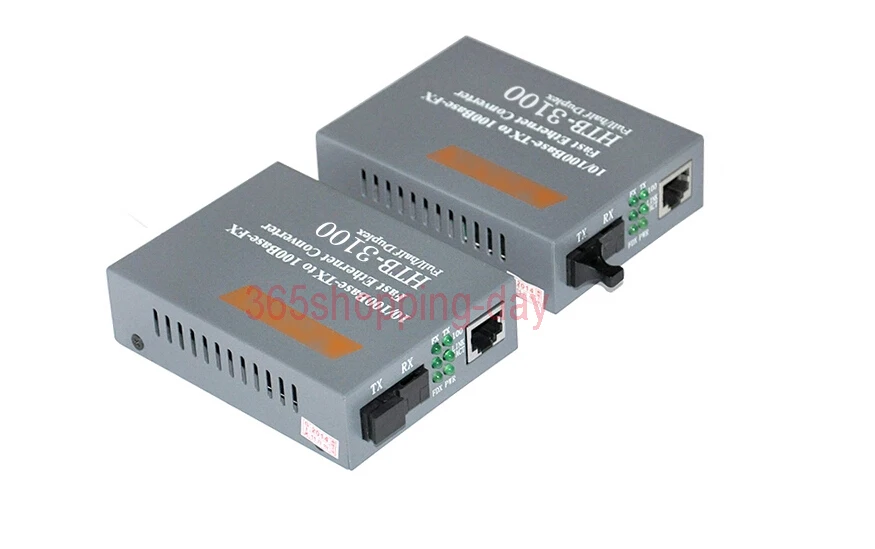  Fiber Optical Media Converter 10/100Mbps RJ45 Single mode SC Port  25KM Media converter HTB-3100AB 1Pair FREE SHIPPING 