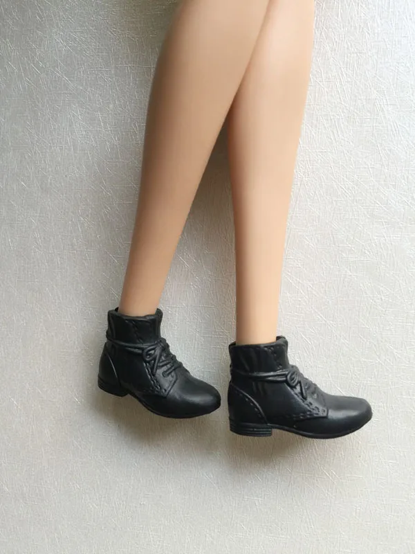 В кукольном стиле; черные туфли на плоской подошве для куклы BB с плоскими маленькую ногу BBI397 - Цвет: a pair of shoes