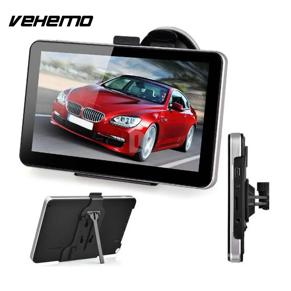 

VEHEMO SAT NAV 7 Inches with Adapter Video Player Car GPS Navigation Truck Navigator FM Radio Vehicles Automobile Game