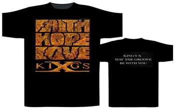 

Kings X 'Faith, Hope, Love' T-Shirt - NEW & OFFICIAL O-Neck Fashion Casual High Quality Print T Shirt