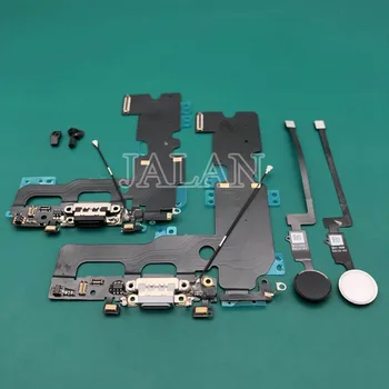 

1pcs For iphone 7/7 plus New USB Charging Port Dock Connector Flex Cable with fingerprint Replacement for mobile phone repair