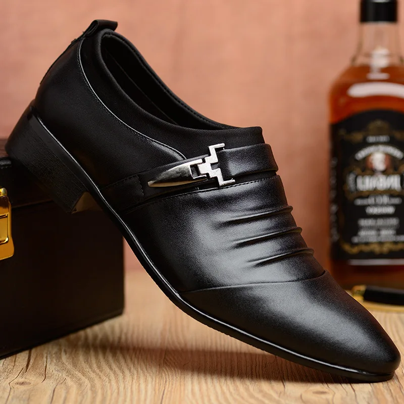 

2019 Business Man Leather England Fashion Hot Selling Dress Leather Shoes Leather Casual Shoes Men Men Shoes Leather