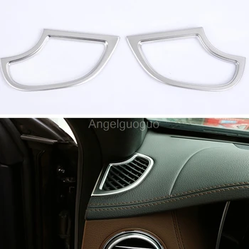 

Car Front Dashboard Air Vent Outlet Frame Cover Trim Sticker For 2014-2017 Mercedes Benz S Class S320 S350 S500