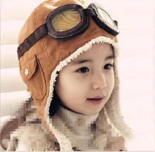 Nova moda chapéus criança piloto aviador chapéu earmuffs beanies crianças outono inverno quente earflap tampão de proteção da orelha acessórios criança