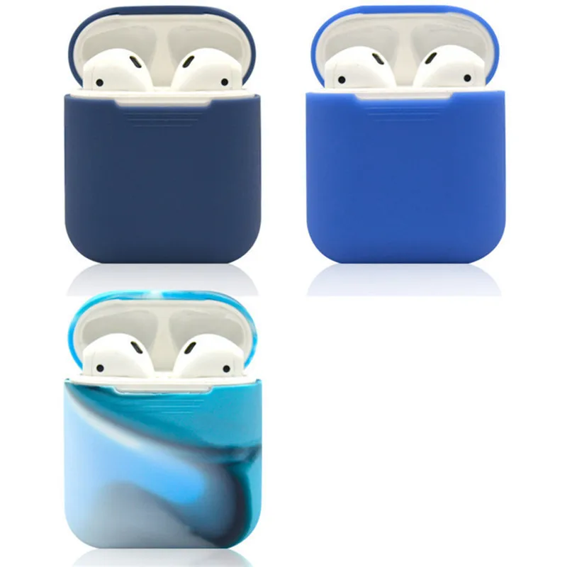 

For Airpods Case 14 colors Soft Cover Protector Sleeve for AirPods Earphone Candy Colorful Box 2018 New Silicone Waterproof Case
