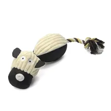 2016 New Pet Toys For Dogs Short Plush Material Cotton Stuffered Dog Shape Dogs Toys For Dogs