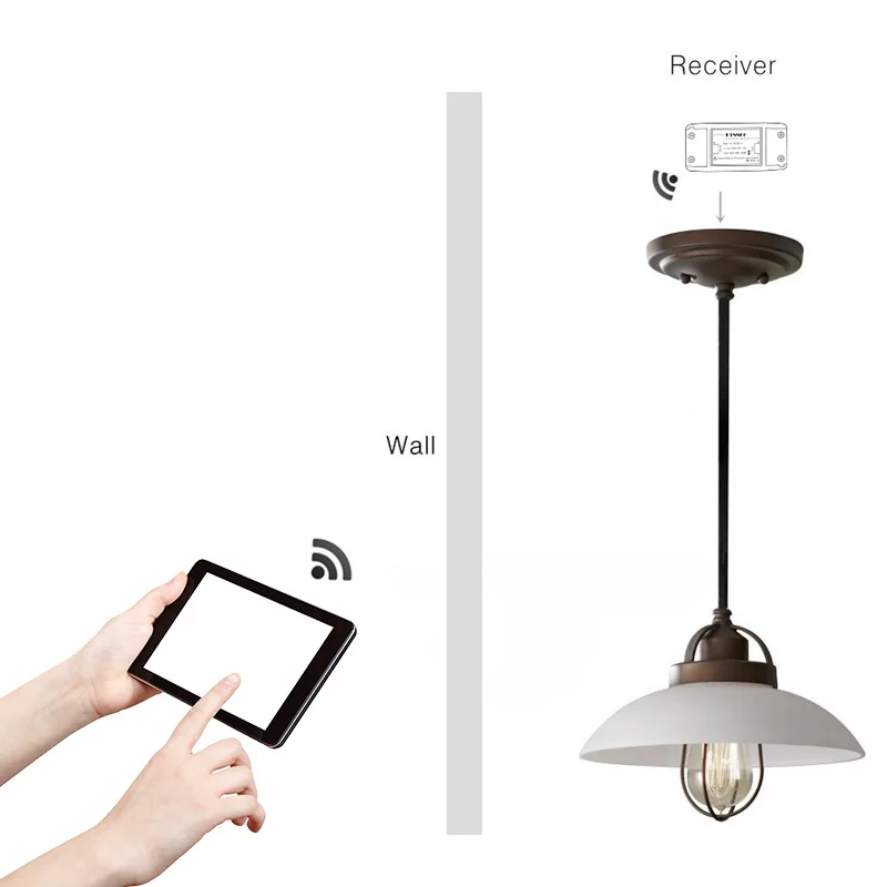AC90 250V wi fi переключатель дистанционного Smart беспроводной приемник DIY реле Модуль с