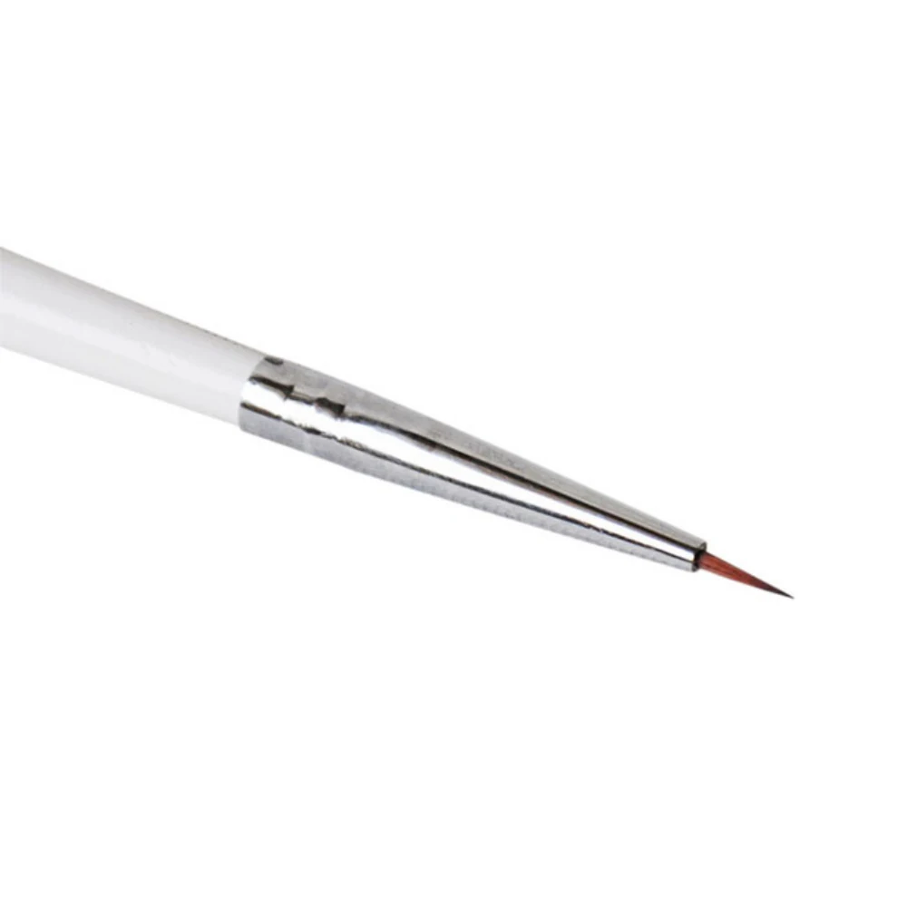 2016 High Quality Engraving Nail Art Brush Sable Nail Art Painting Brush 3D Pen White For Beautiiful Girl Female