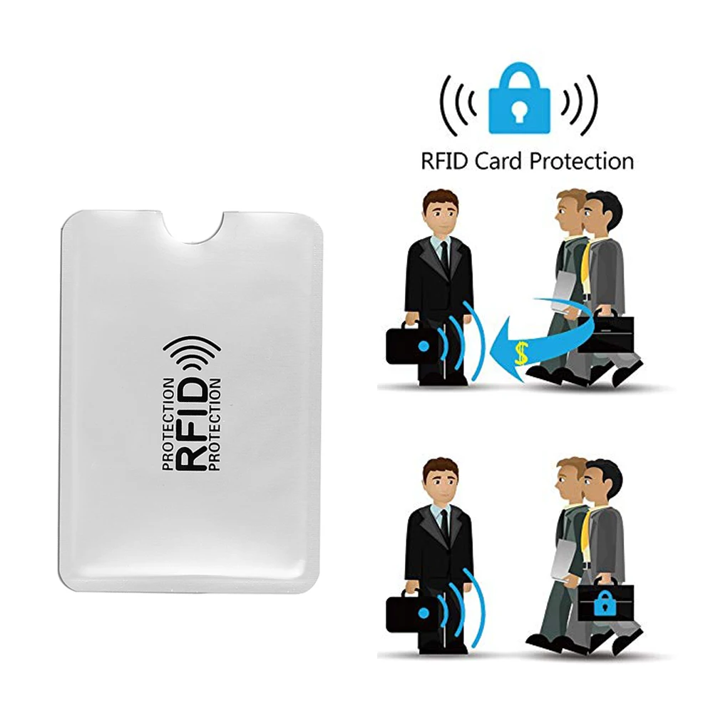 

500 Pcs/set RFID IC Card Protection NFC Security Card RFID Shielded Sleeve Card Blocking Prevent Unauthorized Scanning