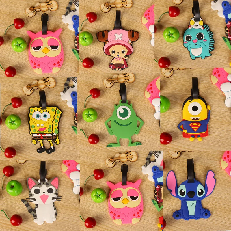 Travel Accessories Animal Cartoon Luggage Tag Suitcase ID Address Holder Baggage Boarding Tags Portable Label Travel Accessories Animal Cartoon Luggage Tag Suitcase ID Address Holder Baggage Boarding Tags Portable Label