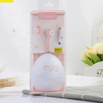 

Egg shell storage children Girls Boys 3.5mm Earphone to Kids' Gift earphones Wired Yes MIC Earphone Mobile phone Music Earphone