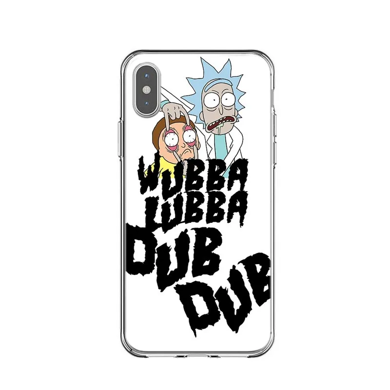 Rick And Morty чехол для телефона iPhone 8 8Plus 7 7Plus 6 6S Plus SE 5S 5 прозрачный жесткий X XS Max