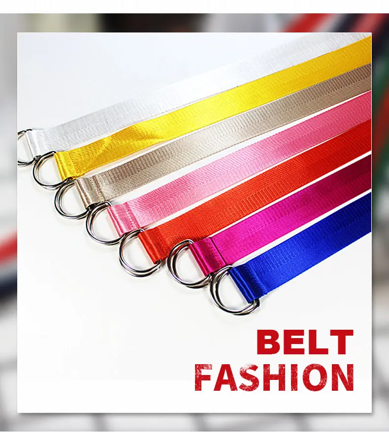 2018 Summer Canvas Belt Male Women Nylon Canvas Strap Wide Simple solid color Buckle Metal Cloth Tape Casual Jeans Strap 1 (2)