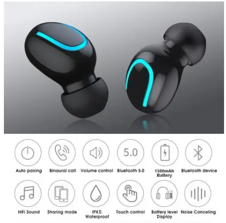 Bluetooth 5 0 наушники Q32 TWS Ture беспроводные спортивные вкладыши с микрофоном Мини