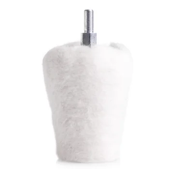 

1/4" Shank Brush 2.2" Cone Tapered Rotary Weave Cotton Polishing Buffing Wheel