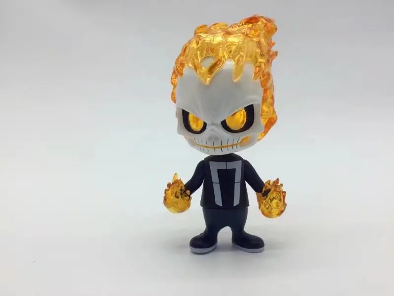 ALEN Ghost Rider Bobble Head куклы из ПВХ фигура Коллекционная модель игрушки 12 см 2 стиля