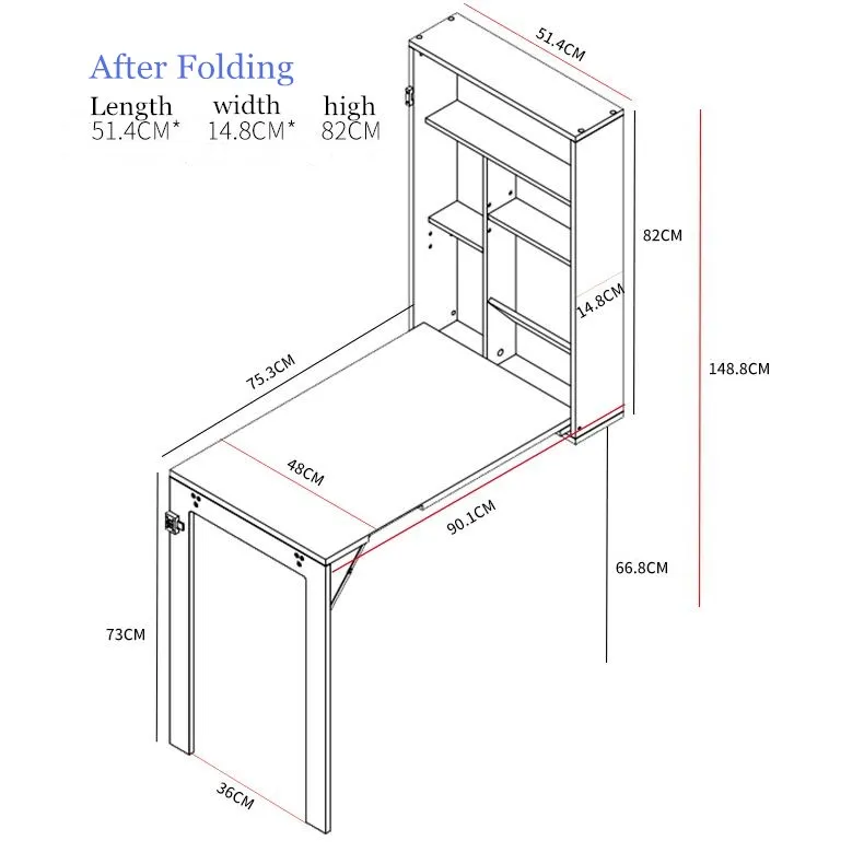 Настенный Складной Стол, невидимый стол расширения, компьютерный стол, складной стол Меса, раскладной обеденный стол, кухонный стеллаж для хранения
