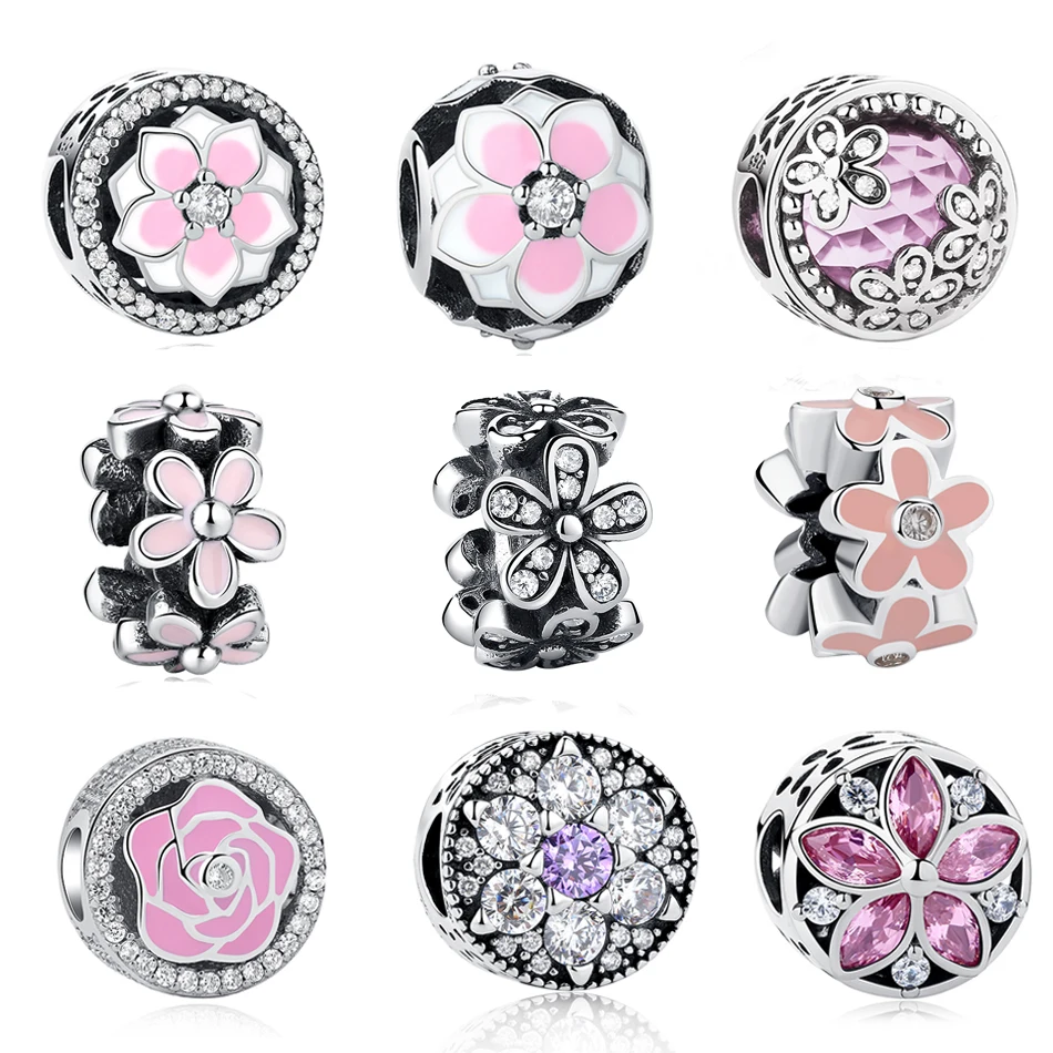 Buy 2018 New Spring Flower Collection Charm Beads Fit