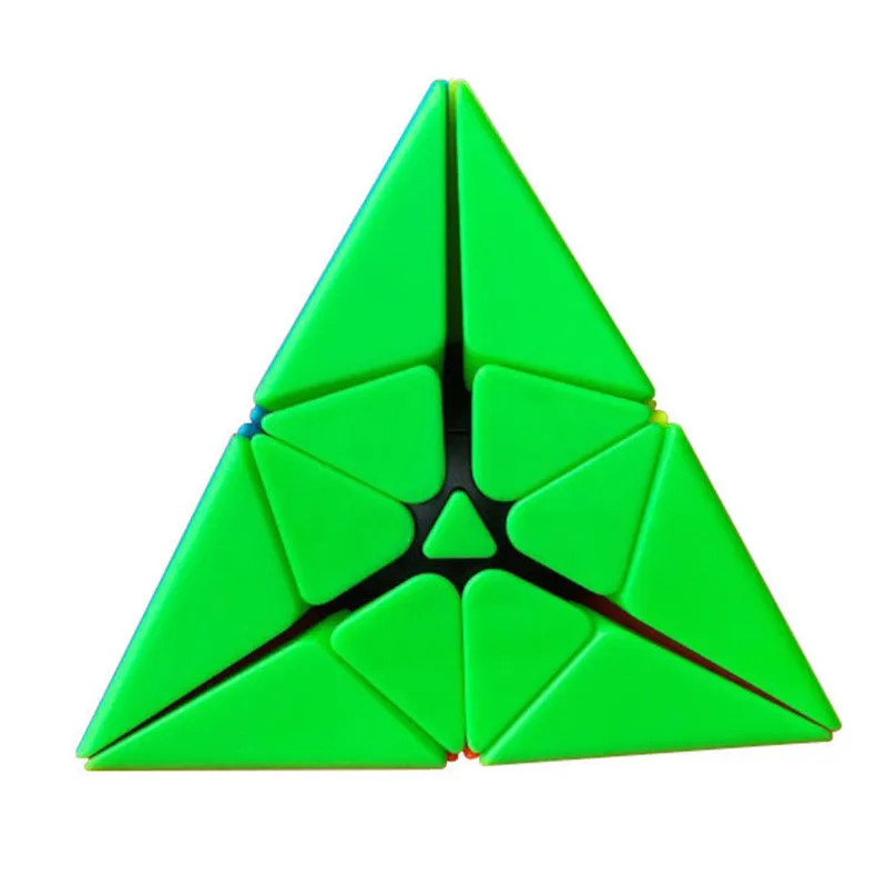 

FS Dispersed 2x2x2 Pyramid Speed Magic Cube Twist Puzzle Fancy Toy Multi-Color Stickerless Safe ABS Ultra-Smooth Brain Teaser