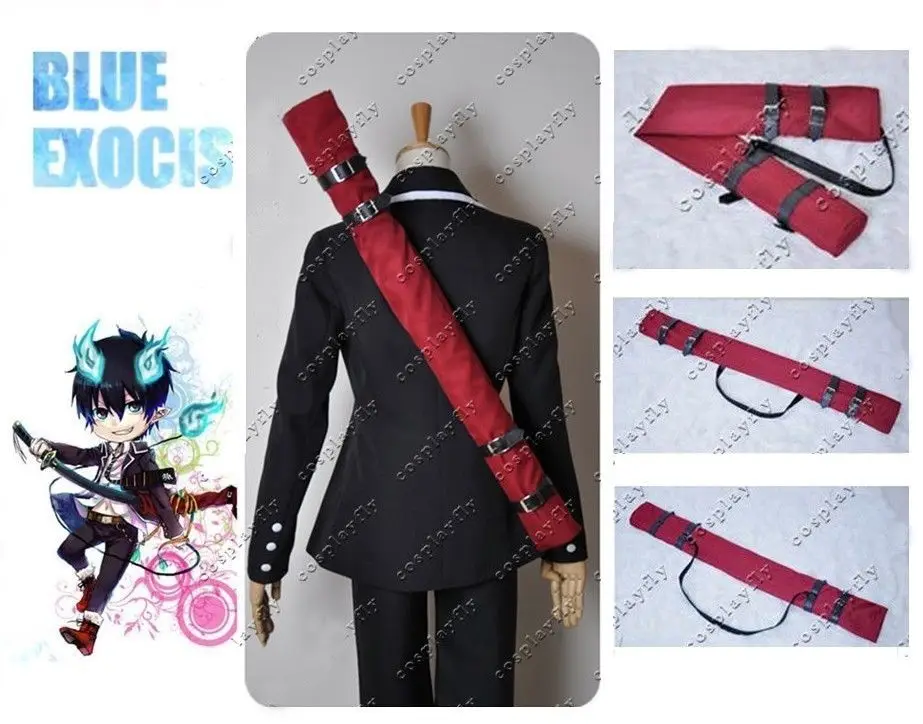 Сейчас) Ao no Blue Exorcist Rin Okumura cosplay Prop 108 см и 42,5 дюймов бордовая ткань меч сумка только для взрослых Хэллоуин