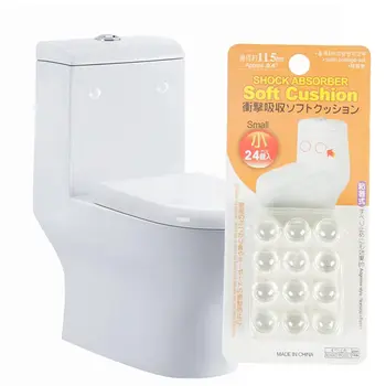

Hot Sale 24Pcs/Set Transparent Anti Slip Silicone Shock Absorber Soft Cushion For Closestool Furniture Accessories Wholesale