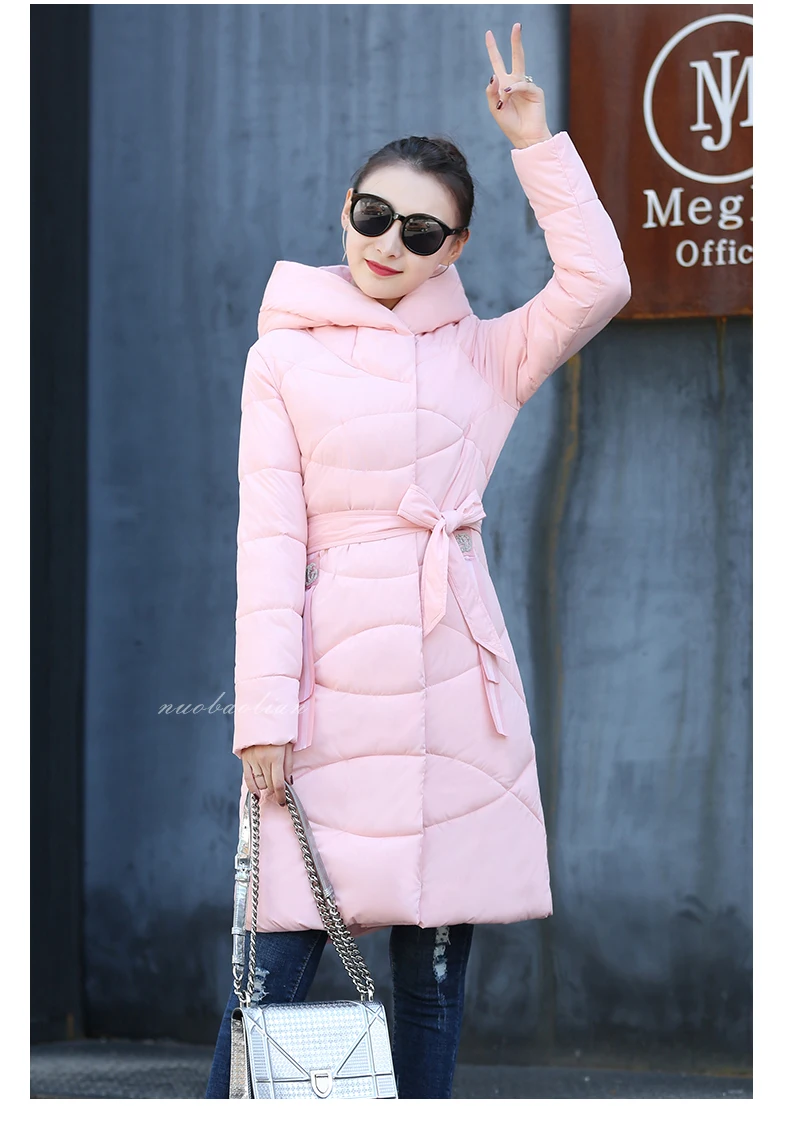  Medium Long Cotton Clothing Winter Jacket Women Slim Fit Female Jacket Redk Jacket Women parka Winter Woman Coats 2018 M -2XL (34)