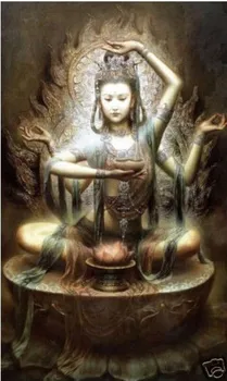 

Lifelike tibetan buddha decorative canvas oil paintings shipping free