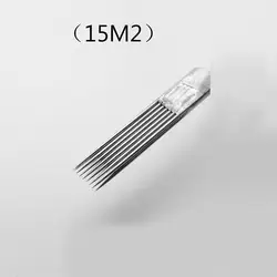 BEAUTY7 100 шт. 15M2 стерилизованные вышивка ручка мануального татуажа бровей Иглы Перманентный Макияж игла для бровей татуировка поставляет
