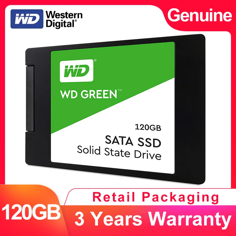 

WESTERN DIGITAL WD GREEN PC SSD 120GB Internal SATA3.0 2.5" Solid State Drive Hard Disk For Laptop NoteBook PC WDS120G2G0A