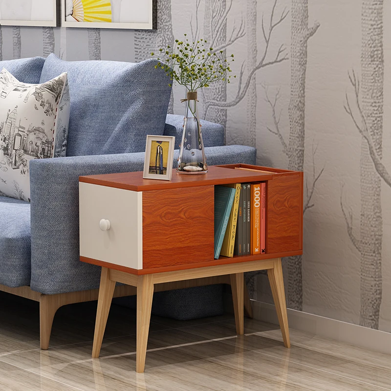 Модный диван-столик в стиле Луи, гостиная, маленький Скандинавский современный минималистичный шкафчик, прикроватная тумбочка для спальни