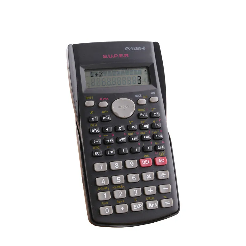 

Handheld Student's Scientific Calculator 2 Line Display 82MS-A Portable Multifunctional Calculator for Mathematics Teaching