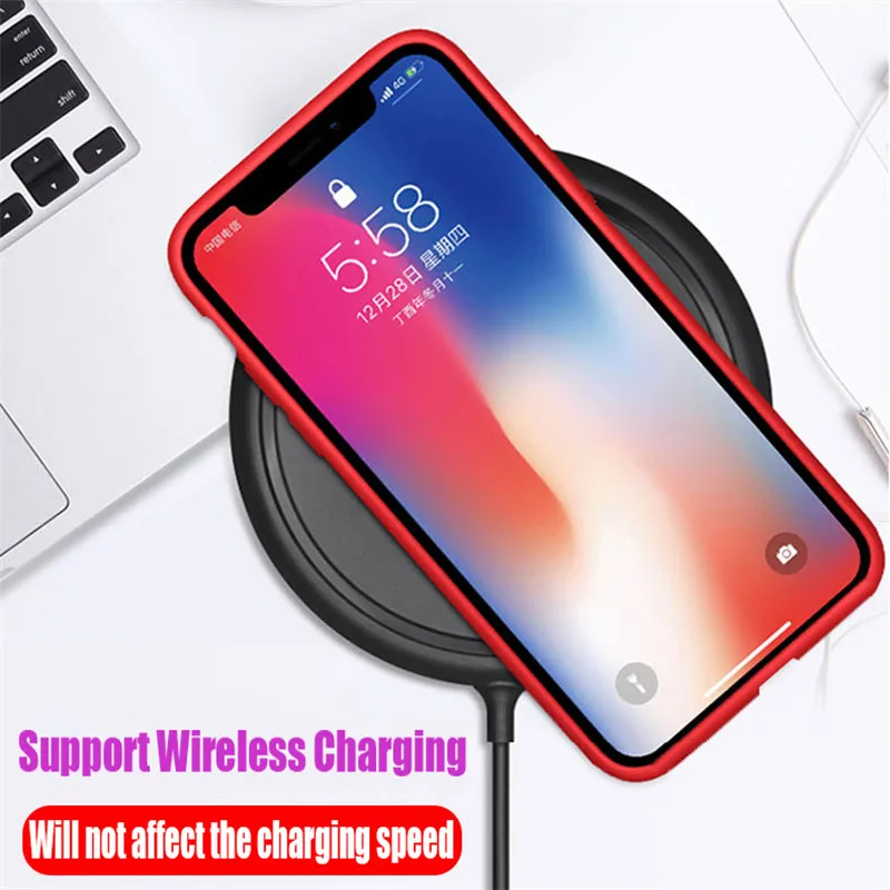 Original Simple Color Silicone Phone Case for iPhone 6 6S 7 8 Plus Cute Candy Color Soft Back Cover for iPhone XR XS Max Cases