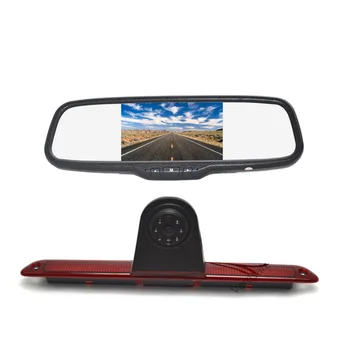 

Vardsafe VS608C | Brake Light Backup Camera + Clip-on Rear View Mirror Monitor for Mercedes Sprinter (Can See Rear Bumper)