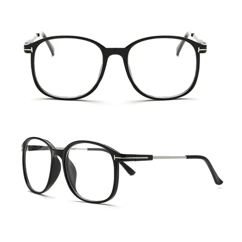 

New Fashion Women Men Optical Glasses Retro Large Frame Cat Eye Eyeglasses Wild Trend Computer Eyewear Flat Mirror