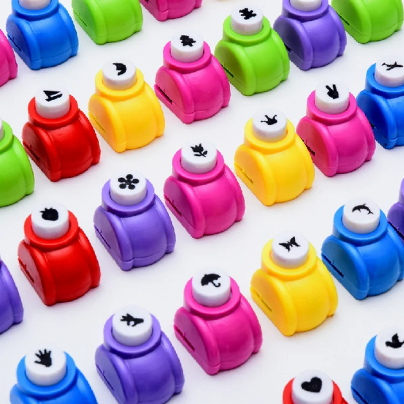 E 30 pcs/lot Circle flower punch DIY craft hole punch puncher Kids scrapbook paper cutter