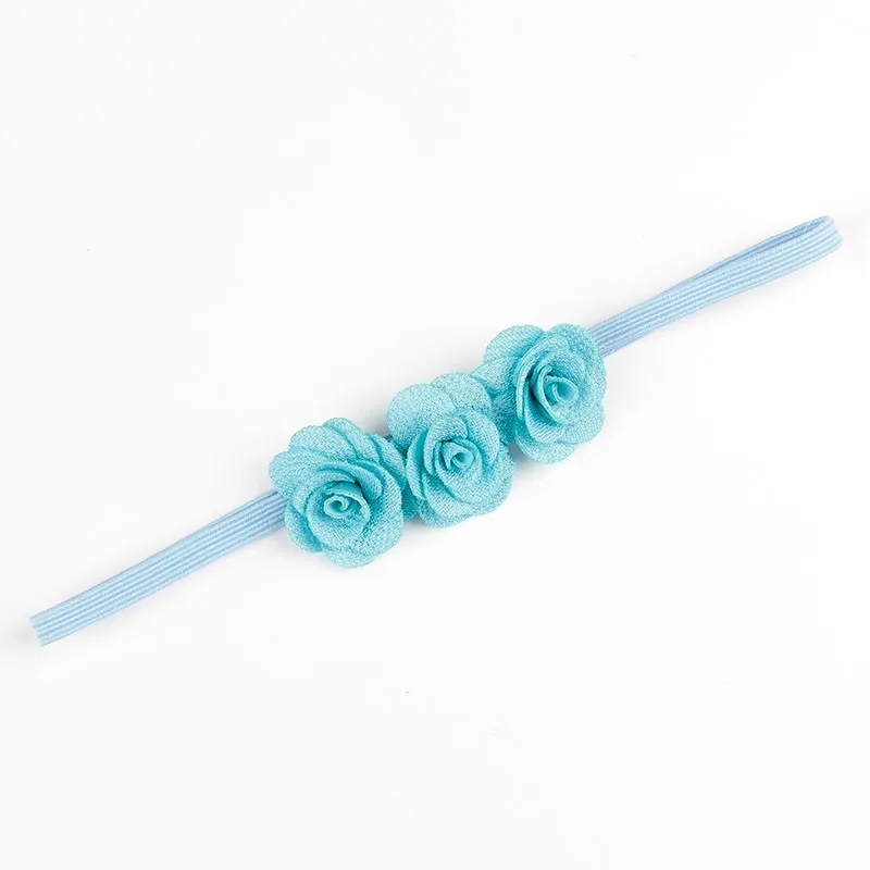 Fashion Chic Mini Rose Flower Baby Girl Headband Artificial Rose Flowers Headwear Hair Accessories Photography props baby headband