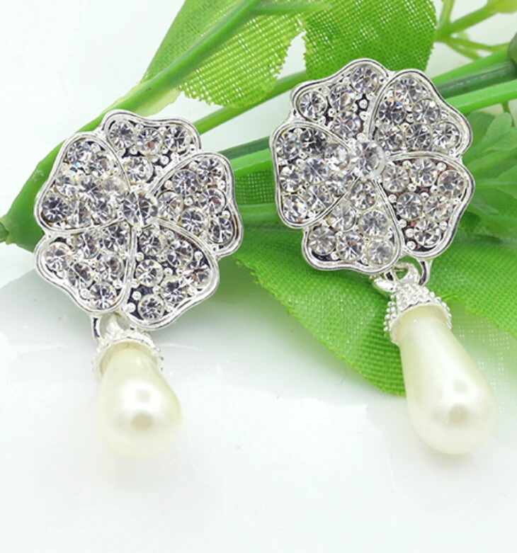 Silver HotTrendy Delicate Sweet Acrylic Flower Wit...