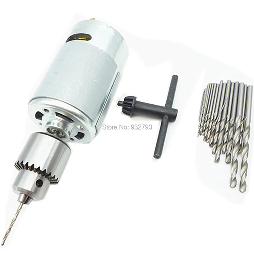 6 15v Lathe Press 555 12v Electric Dc Motor Drill Chuck 3.17mm Shaft