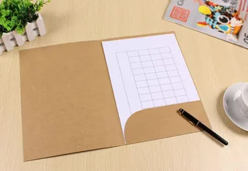 

31*22cm Kraft Paper A4 Paper File Bag DIY Multifunction Green Card Bag 3 colors 100pcs\lot Free shipping