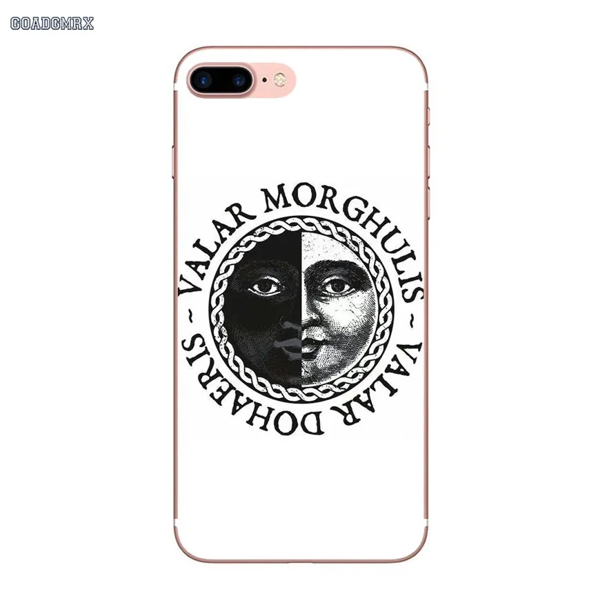 Для Samsung Galaxy S2 S3 S4 S5 Mini Alpha S6 S7 edge S8 S9 Plus J1 Grand Prime TPU прозрачные чехлы Valar Morghulis дешевый