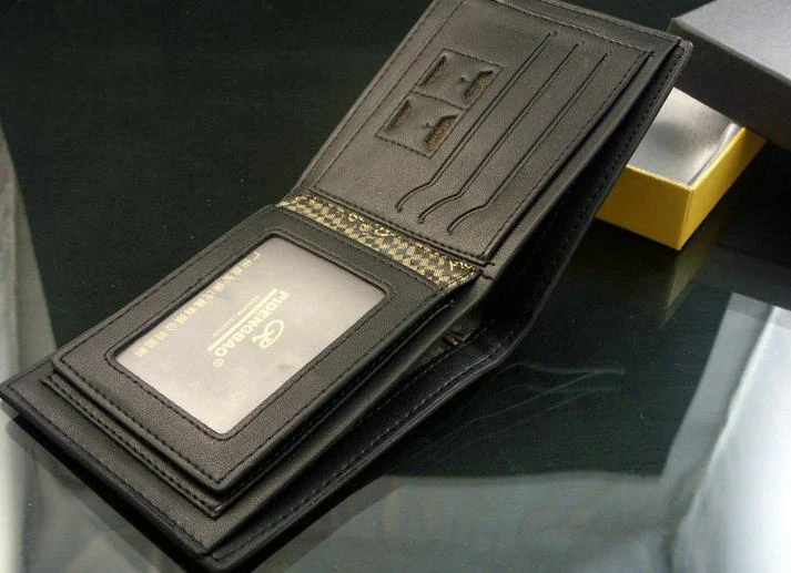 Бесплатная доставка Новый стильный мужской кошелек + натуральная коровья кожа