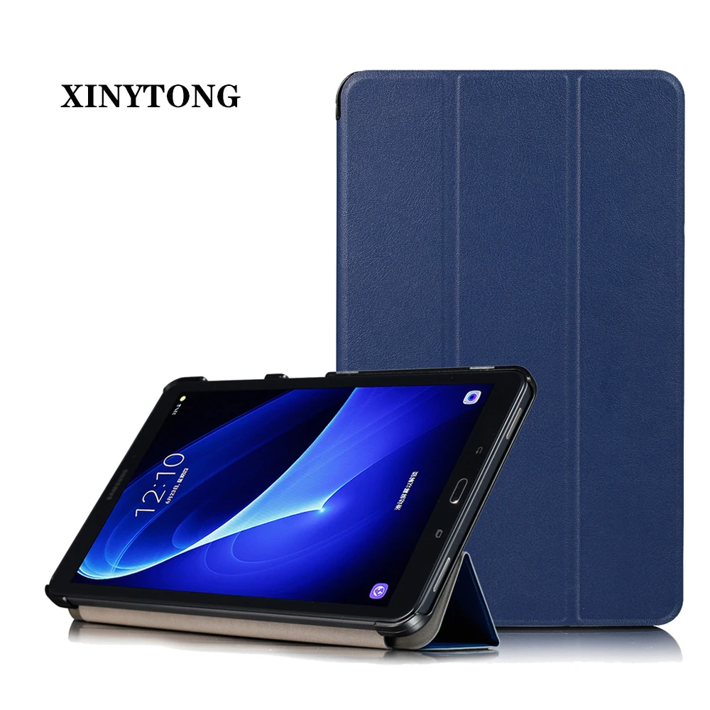 Case for Samsung Galaxy Tab A 10.1 Magnetic PU Leather Folding Stand Cover for Samsung Tab A 10.1" SM-T580/SM-T585 Tablet Case