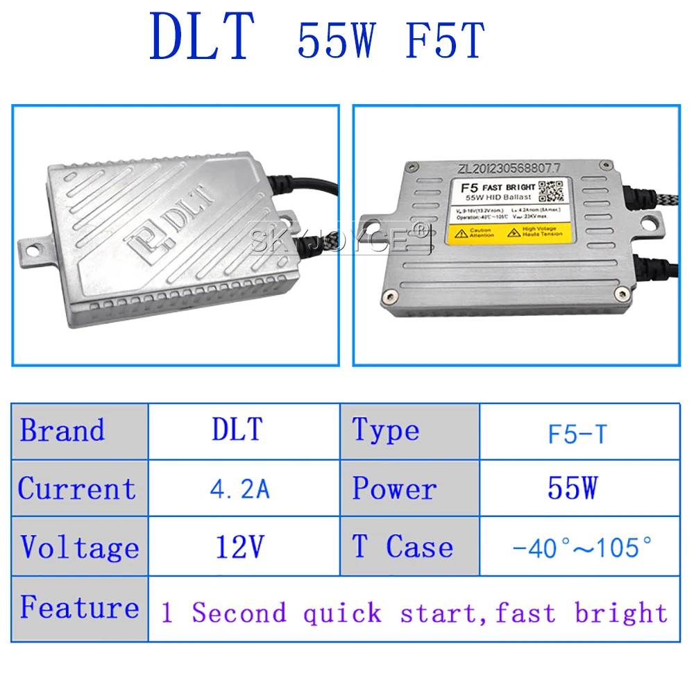 AC 55 Вт быстро яркий HID балласта ДЛТ F5 Быстрый старт реактора блок зажигания для автомобильных фар 55 Вт Xenon H7 H11 H1 D2H HID лампы комплект